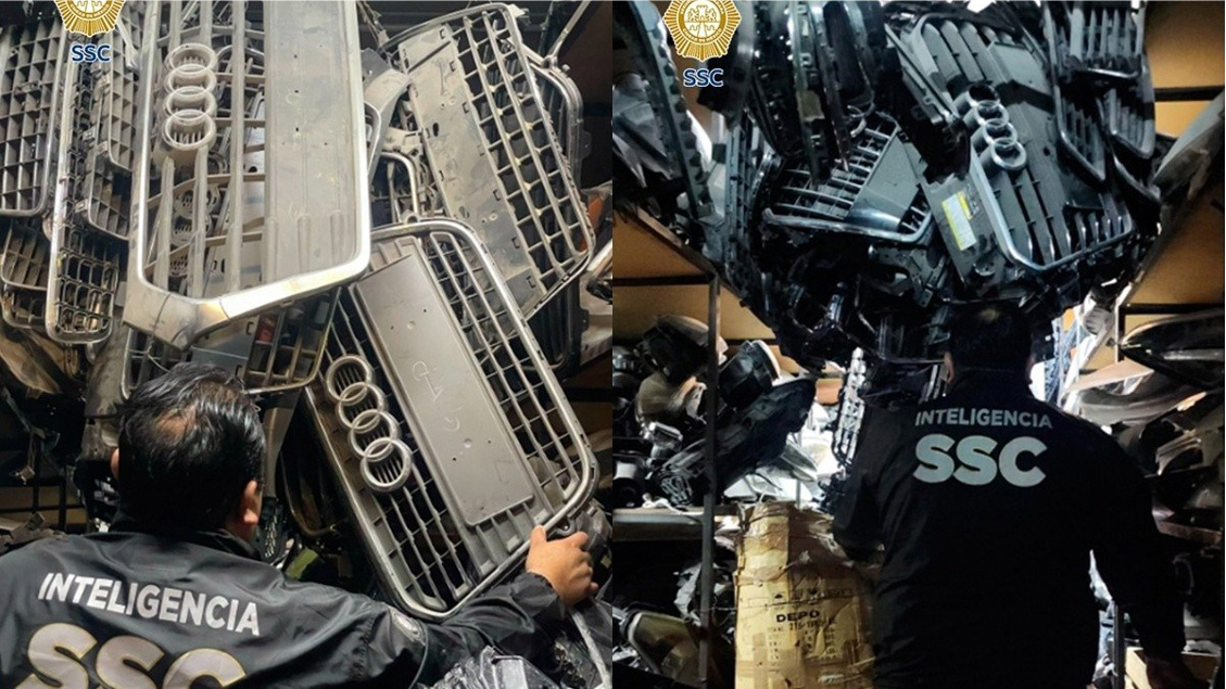 CDMX y Edomex decomisan más de 2,800 toneladas de autopartes robadas